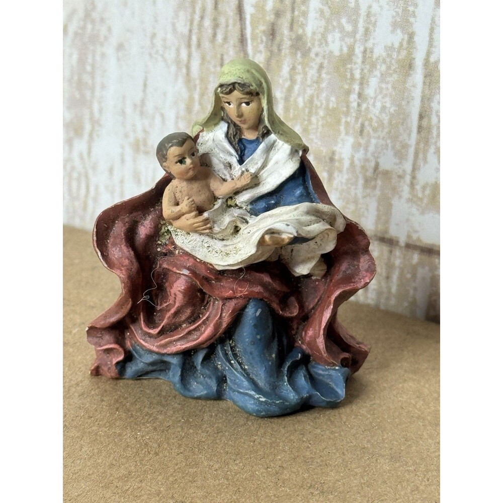 2006 Hawthorne Village Nativity Christmas Tree Collection Mary & Baby Jesus